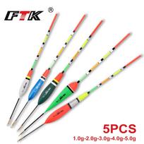 FTK 5 vnt. žvejybos Barguzinsky eglės plūdės 1g 2g 3g 4g 5g ilgis 22-27CM karpių žvejybos reikmenims 5PCS white