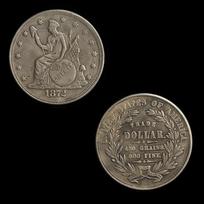 1872 Amerikos prekybos sidabrinis doleris Retro monetos Sidabrinės monetos kolekcija Proginės monetos ADM