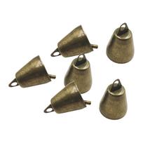 6 vnt Kabantys varpeliai vėjo varpeliai Jingle Bell „pasidaryk pats“ geležinis mažas varpelio pakabukas Kalėdų eglutei 6pcs