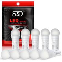10 vnt. Keraminė T10 W5W LED lemputė 194 168 Led Canbus 2SMD 2835 Automobilio salono lemputės Pleištinė Šoninis gabaritas Gabaritinė Automobilio lemputė 12V Balta