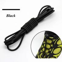 Elastiniai batų raišteliai Apvalūs užrakinami Be kaklaraiščių Batų raišteliai Vaikams Suaugusiems Greiti tinginiai raišteliai Guminiai sportbačiai Batų raišteliai T1 100cm juoda