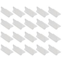 Lengvai naudojami žemės ūkio skiepijimo spaustukai pomidorams, agurkams, pupelėms. 20 vnt. pakuotė 3mm white