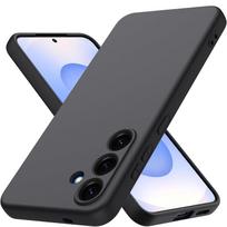 Skysto silikono dėklas Samsung Galaxy S25 S25Plus S25+ S25 Ultra S24 Skysto silikono dėklas Viso korpuso Apsauga kamerai Dėklas Dangtelis Silikonas Samsung S25 Plus juoda