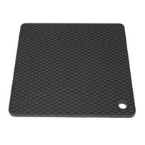 Heat Insulated Pad Square Shape Thickened Silicone Prevent Slip Heat Proof Mat for Wax Pot juoda