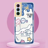 Girl Sanrios Cinnamoroll For Samsung S23 S22 S21 Ultra S20 FE S10 Note20 10 Plus Lite Transparent Angel Eyes Phone Case Samsung Note 20Ultra