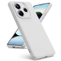 Liquid Silicone Case For RedMi Note 9 9s 10 10s 11 11s 12 12s 13 14 Pro 4G 5G Plus 9A 9C 10A 10C 12C 13 14C Global + Soft Cover Case RedMi Note 14 Pro Plus 5G balta