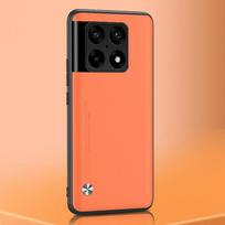 Prabangus odinis telefono dėklas OnePlus 10 Pro, skirtas OnePlus 7 8 9 Pro 7T 8T 9R 9RT 9 R RT One Plus 9 8 T silikoninis galinis dangtelis For OnePlus 10 Pro oranžinė