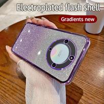 For Honor X9B Case Honor Magic 6 Lite Phone Case Shiny Glitter Plating Silicone Camera Lens Soft Back Cover For Honor X9b