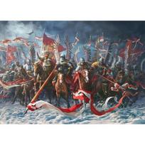 Retro plakatas Europos viduramžių karas drobės tapyba ir spaudas sienų menas skandinaviško stiliaus svetainės dekoracija paveikslas be rėmo 21*30cm No Frame gray