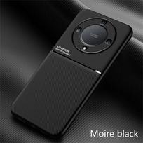 For Honor Magic 5 Lite 5G dėklas, prabangus odos tekstūros magnetinis galinis dangtelis, skirtas Honor Magic5 Lite 5G Magic5Lite 2023 telefonų dėklams For Magic 5 Lite 5G juoda