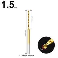 Miniature Drill Bit Set HSS with Shank Diameter of 2 35mm Perfect for DIY
