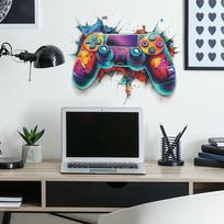 Painted Gamepad Bedroom Living Room Background Beautification Decoration Wall Stickers 40*50cm/fun-f485