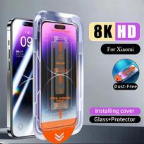 Xiaomi Redmi Note 14 13 12s 11s 12 11 Pro 14C 13C 12C Mi 14T 13T 12T 11T Pro Apsauga nuo dulkių Automatinis vieno paspaudimo montavimas Grūdinto stiklo ekrano apsauga Redmi Note 14 4G