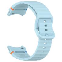 Apyrankė skirta Samsung Galaxy laikrodžiui 7/FE/5 Pro/6/4 klasikinis 44 mm 40 mm silikoninis sportinis diržas apyrankė correa Galaxy laikrodis 7 dirželis Galaxy Watch 7 40mm šviesiai mėlyna spalva