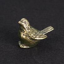 Maža žvirblio statulėlė Metalas Žalvaris Arbatos augintinis Stalo ornamentas Namų dekoravimo aksesuarai Retro Paukščio Gyvūno Figūrėlės Miniatiūros Amatai šviesiai pilka spalva