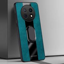Odinis dėklas-žiedas Huawei Nova Y91 Y90, galinis dangtelis, prabangus magnetinis silikoninis apsauginis telefono dėklas Huawei Nova Y90 For Huawei Nova Y91 žalia