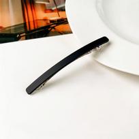 Paprastas matinis tiesių plaukų segtukas universalus kirpčiams, šoniniams plaukams, garbanoms, spyruokliniai segtukai ir plaukų aksesuarai Plastic/resin juoda