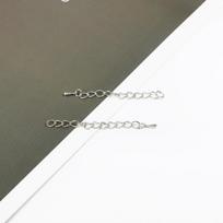 10Pcs Iron Tail Chain+Water Droplet+Lobster Buckle Supplies Chain for Necklace Bracelet DIY Jewelry Making Findings 05 gray