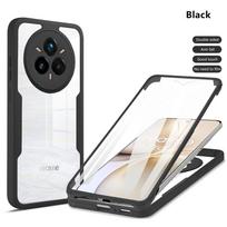 Viso kūno apsaugos smūgiams atsparus dėklas, skirtas Realme 14 Pro 5G Pro+ Plus, apsauginis dangtelis, skaidrus Fundas Coque Capa Realme 14 Pro juoda