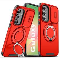 Armor Lens Protecte Case For Samsung Galaxy A56 A36 A26 A16 5G Magnetic Ring Cases for Samsung A55 A54 A35 A25 A15 A14 A13 Cover for Samsung A56 raudona