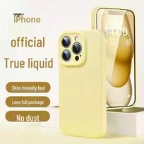 Liquid Silicone Case for iPhone 15 Pro Max with Full Lens Coverage iPhone 14 Plus