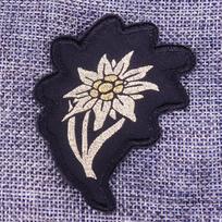 Edelweiss Siuvinėtas pleistras Armijos Moralei Austas Siuvinėtas Ženklelis Papuošalas Vyriška Kepurė Drabužių Aksesuaras 1pcs