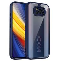 Phone Case For Mi Poco X3 Pro Airbag Shockproof Shell TPU+Transparent For Mi Poco X3 NFC Case Poco X3 mėlyna