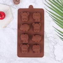 Animal Silicone Mold Hippo Lion Bear Shape Chocolate Soap Cake Diy Kitchenware 20x10.5x2cm