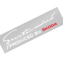 1 vnt. Automobilio priekinio žibinto antakis 3D lipdukas Dekoras Sportinis dizainas Skoda Superb Octavia Kodiaq Yeti Rapid Karoq Fabia Kamiq Enyaq Vis SCALA balta