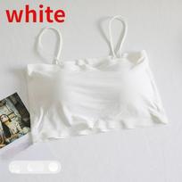 Women Sling Tube Top Sexy Bra Top Breathable Wearing Underwear Strapless Blouse Tube Top EMA balta