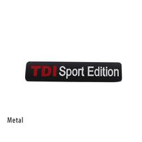 Automobilio stilius TDI Sport Edition Automobilio sparnas Šoninė bagažinė Pavadinimo lentelė Lipdukas Emblema Ženklelis Lipdukas metal-black