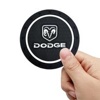 Silikagelio automobilio padėkliukas vandens puodeliui Neslystanti pagalvėlė Dodge Journey Ram 1500 Durango Challeager NITRO SRT Charger Avengr 1pcs