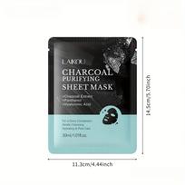 Bamboo Charcoal Mask with Hyaluronic Acid Deep Cleansing Long Lasting Moisturizing for Gentle Skin Care smėlis