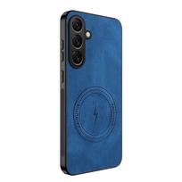 Samsung A37 A57 avikailio vintažinis magnetinis odinis minkštas dėklas Samsung Galaxy A57 silikoniniu buferiu matinis telefono dėklas For Galaxy A37 ruda