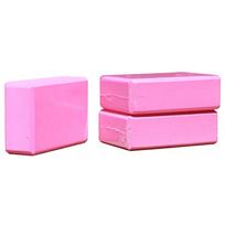 EVA Yoga Fitness Block Foam Brick Sports Pilates Gym Workout Stretching Exercise(Pink) rožinė