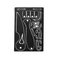 Stainless Steels Fishing Hook Card Outdoor Survivals Multitool Card Survivals Gear Card for Huntings Fishing Hikings juoda