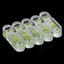 2vnt Mini T-Type Bubble spiritinio lygio akrilo matavimo lygio reguliavimas