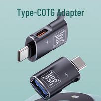Type-C to USB 3.0 OTG Adapter for Apple and Huawei - Connect U Disk, Mouse, Keyboard Silver Bag (C to A + C Charging)