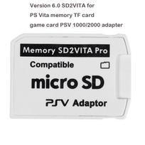 Adapteris PSV Vita 1000/2000 TF kortelės laikiklis 3.65 System SD Micro-SD kortelės konvertavimo rinkinys 6.0 versija balta