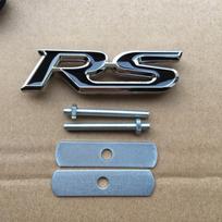 RS Sporto grotelių emblema Universalus metalinis personalizuotas automobilio lipdukas 3D dekoratyvinis lipdukas transporto priemonės modifikacijoms One Size