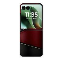 Madingas skaidrus telefono dėklas Motorola Razr 40 50Ultra Razr 60 Ultra Apsauginis dėklas Razr40 Razr50 Skaidrus kietas PC korpusas Motorola Razr 40 black