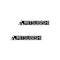 Automobilio garso įrangos dekoracija 3D aliuminio ženklelis emblema lipdukas Mitsubishi ASX Lancer L200 Pajero Sport Attrage Mirage Eclipse 2pcs