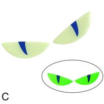 Night Light Devil Eye Stickers Motorcycle Electric Scooter Modified Decorative Front Stickers Windshield Stickers