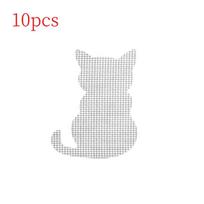10 vnt lipnus animacinių filmų langų durų tinklelio remonto pleistras buitinis tinklelio nuo uodų ekrano lipdukas skylėms tvirtinti cat 10pcs