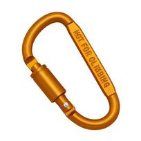 Heavy Duty Twistlock D-Shape Buckle Rock Climbing Carabiner Replacement Aluminum Alloy Mountaineering D Ring Clip violetinė