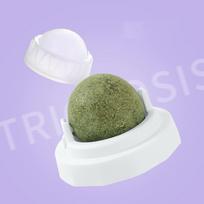 Catnip Ball Rotating Ball Grinding Teeth Cleaning Self-Hilarious -Resistant Interactive Toy Wooden Tian Liao Ball One Size balta