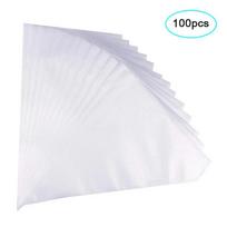 100pcs/lot Cake Decorating Bags Pastry Cream Piping Set for Home Baking Tool. Transparent