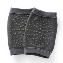 Round Machine Summer Thin Mugwort Knee Pads - Women's Warm Compress for Cold Legs and Joints, Ideal for Seniors M tamsiai pilka spalva