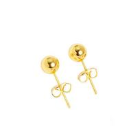 Elegant Gold Stud Earrings with Stainless Steel Backs - Trendy, Versatile, and High-End Design auksas