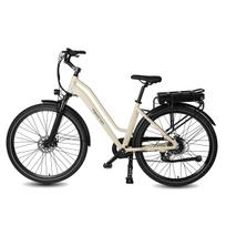 Maxturn Urban7 City Commmuting Electric Scooter 36V12.8AH Battery 250W Motor 70KM Range 700C × 50C Wide Tires EScooter With TowSeat smėlis